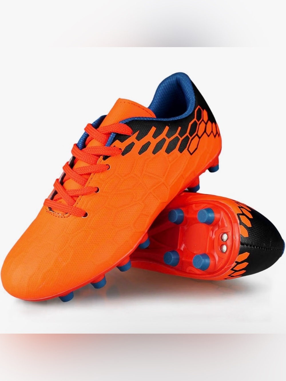 Vibrant Hawkwell Kids Soccer Cleats - Size 4, still plenty of life left!